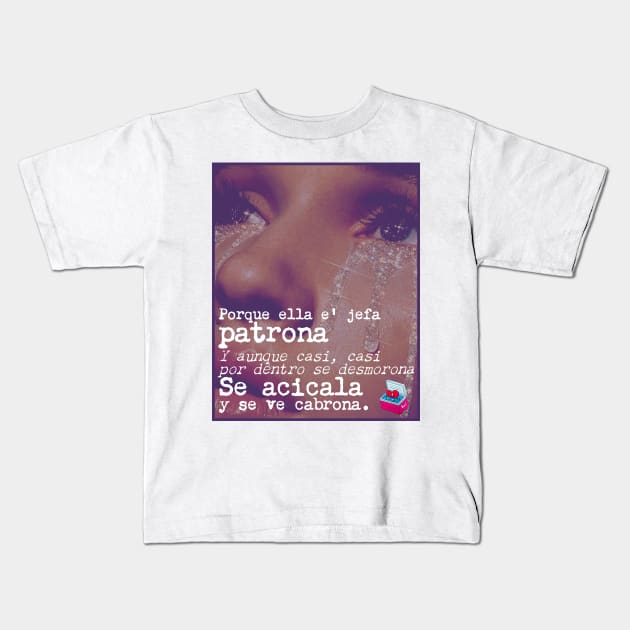 Andrea - Bad Bunny Kids T-Shirt by emiliapapaya